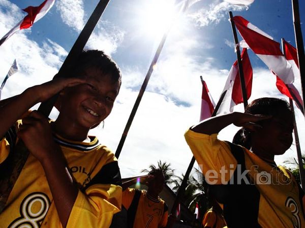 Warga Miangas Peringati Harkitnas