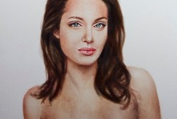 Terinspirasi Mastektomi, Seniman Lukis Angelina Jolie Tanpa Payudara
