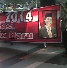 Jokowi Presidenku 2014 Membentang di Kantor KPK 