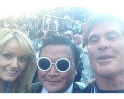  Foto: Ketika Para Seleb Hollywood Tertipu oleh Psy Palsu