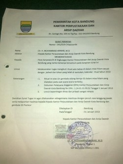Kejanggalan Surat Perintah Seks Bebas PNS Versi Kepala Perpusda Bandung
