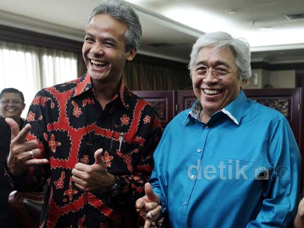 Menang Pilgub, Ganjar Temui Taufiq Kiemas