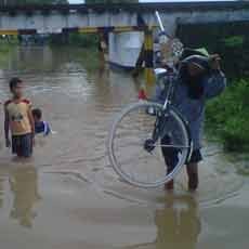  Hujan 5 Jam, Dua Kecamatan di Madiun Diterjang Banjir