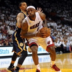 James Cemerlang, Heat Ungguli Pacers 3-2