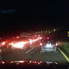 Imbas Perbaikan Jalan, Lalin Tol Cikampek Arah Jakarta Merayap 7 KM