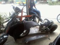 Motor Vespanya Ghost Rider