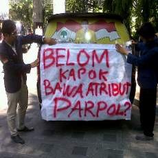 Kedatangan Ical di Unibraw Diprotes Mahasiswa