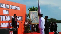  Jokowi Mampir ke SD-SMP Satu Atap di Kepulauan Seribu