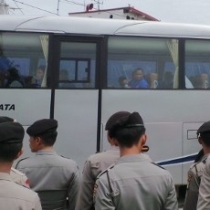 Tiba di Kota Tua, Pemain De Oranje Cuma Sapa Fans dari Bus