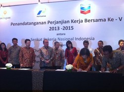 Chevron Teken Perjanjian Kerja Bersama dengan Serikat Pekerja