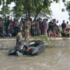 Pelajar SMP Hilang Tenggelam di Dam Gedek