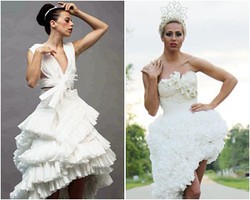 Tisu Toilet Pun Bisa Jadi Gaun Pengantin Indah, Ini Buktinya