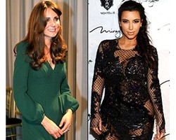 Perbandingan Gaya Busana Kim Kardashian vs Kate Middleton Selama Hamil