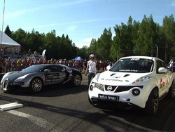 Nissan Juke Hampir Kalahkan Bugatti Veyron di Drag Race