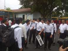 80 Pramudi Bus TransJ PT JET Mogok Pertanyakan Gaji dan Rapelan