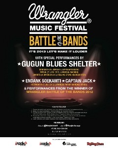 Wrangler Battle of the Bands 2013 Mulai Digelar Sabtu Ini di Surabaya