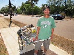 Pria Jepang Keliling Dunia 40.000 km Jalan Kaki