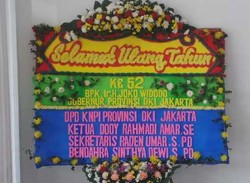 Hanya Ada 1 Karangan Bunga untuk Ultah Jokowi