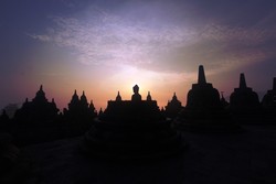 Sunrise at Borobudur