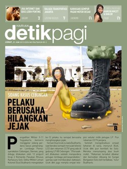 PELAKU BERUSAHA HILANGKAN JEJAK