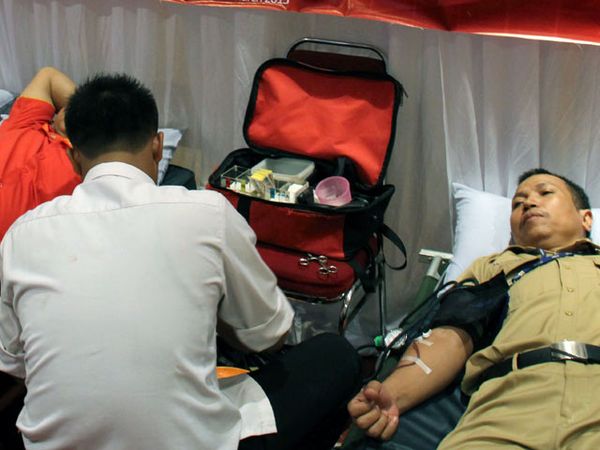 600 Orang Ikuti Donor Darah