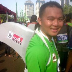 Jadi Hiu, Pereli Subhan Aksa Kampanye Peduli Lingkungan di Jakarta 10K