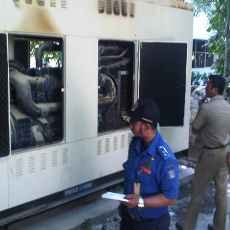 Genset Milik Pemkot Surabaya Terbakar
