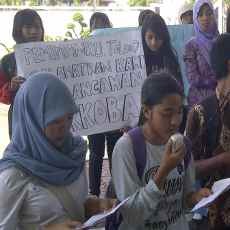 Pelajar Tuban Demo DPRD Tuntut Pembentukan BNK