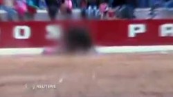 Rekaman Matador Dihajar Banteng