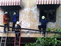 Ruko Agen Peralatan Listrik Terbakar