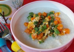 Resep Anak: Bubur Ayam Sayuran