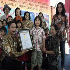 Bocah 5 Tahun Raih Rekor MURI