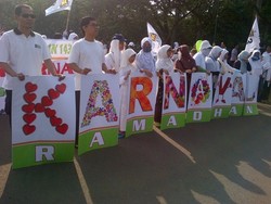 Sambut Ramadan, 500 Kader PKS Karnaval dari Monas ke Bundaran HI