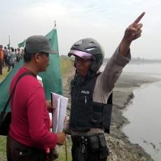 Hendak Hentikan Kerja BPLS, Korban Lumpur Lapindo Dihadang Polisi