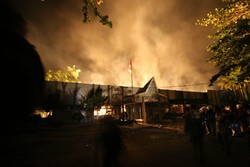 Seorang Napi yang Luka Akibat Ledakan di LP Tanjung Gusta Dievakuasi