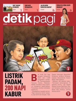 LISTRIK PADAM, 200 NAPI DI MEDAN KABUR