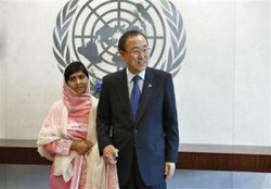 Malala, Gadis Pakistan yang Ditembak Taliban Bicara di PBB