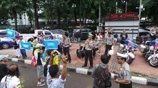The Brigadir Band Manggung di Bundaran HI Sebar Pesan Mudik Lebaran