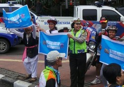 Polri Kampanyekan Mudik Tanpa Motor 