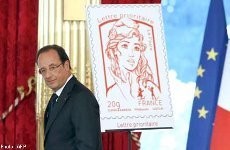 Presiden Prancis Luncurkan Perangko Terinspirasi dari Feminis Bugil