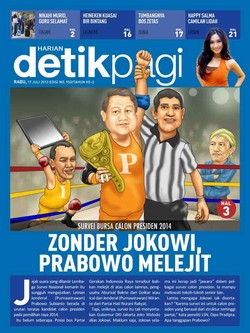 ZONDER JOKOWI, PRABOWO MELEJIT