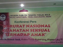 Komnas PA: Kekerasan Seksual pada Anak di 2013 Masih Tinggi