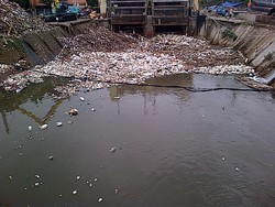 Dapat Mandat Ahok, Pembersihan Sampah di Pintu Air Manggarai Dikebut