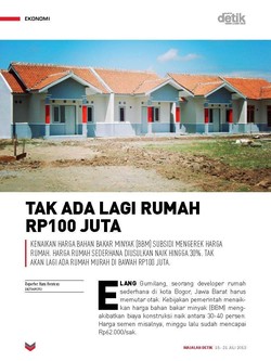 Tak Ada Lagi Rumah Rp100 Juta
