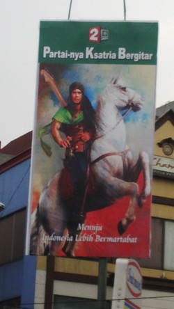 PKB Minta Baliho Partai Ksatria Bergitar Diturunkan