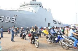 Kapal Perang TNI AL Siap Tampung Pemudik Tujuan Semarang