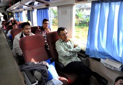 Temui Alim Ulama se-Jateng, JK Berkereta ke Pekalongan