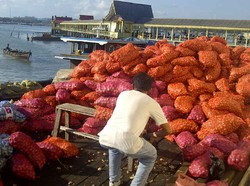 Kapal Bermuatan Belasan Ton Bawang Diamankan di Tanjungpinang