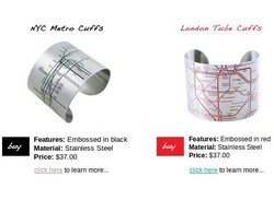 Unik! Gelang Anti Nyasar Bergambar Peta Jalur Kereta