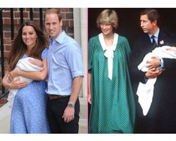 Baju Kembar Kate Middleton dengan Putri Diana Saat Keluar Rumah Sakit